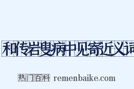 和传岩叟病中见寄近义词是什么意思的图片